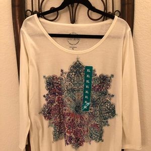 3/4 sleeve shirt. Lucky brand